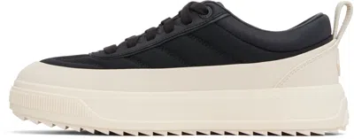 Moncler Altive Sneakers With Round Toe And Pull Tab In Black