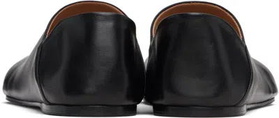 Jw Anderson Black Paw Loafers In Black