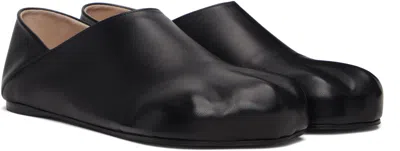 Jw Anderson Black Paw Loafers In Black