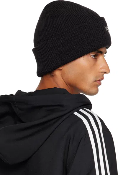 Y-3 Classic Beanie With A Stitched Label At The Front In Black