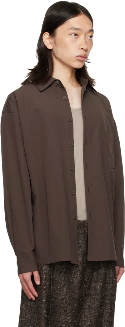 Colbo Burgundy Banaras Shirt In Brown