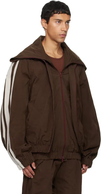 Egonlab Fusion Track Jacket In Brown