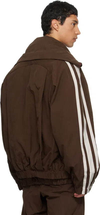 Egonlab Fusion Track Jacket In Brown