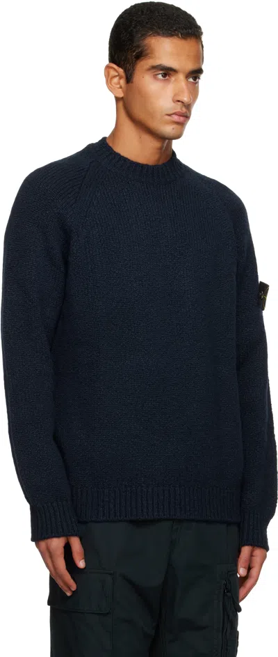 Stone Island Sweater With Round Neck In Mixed Wool In Multi