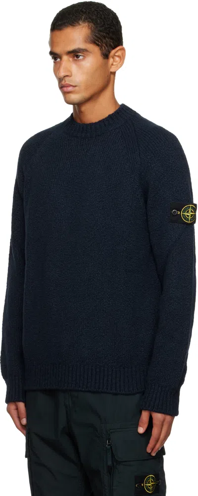 Stone Island Sweater With Round Neck In Mixed Wool In Multi
