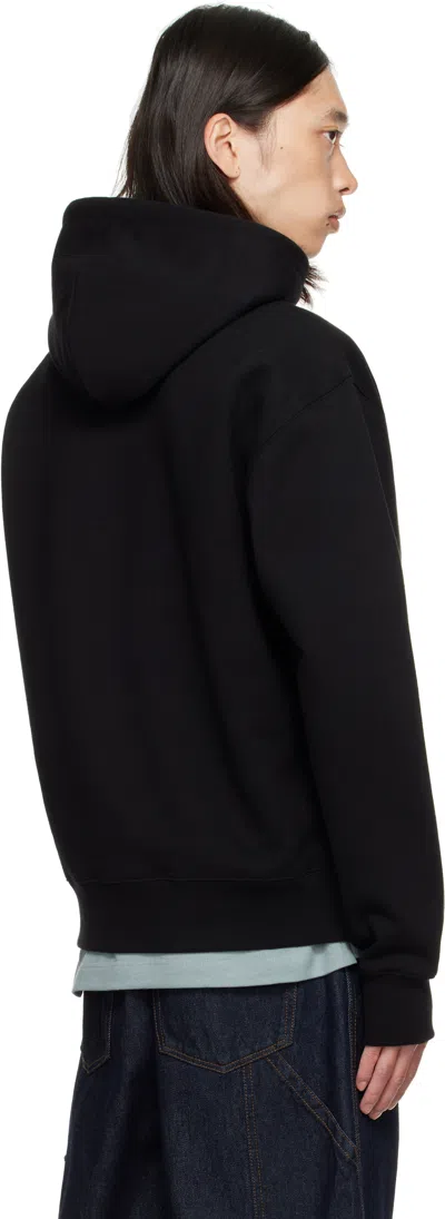 Burberry Equestrian Knight-embroidered Hoodie In Black