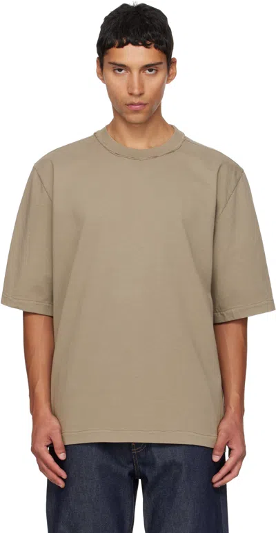 Camiel Fortgens Taupe Big T-shirt In Brown