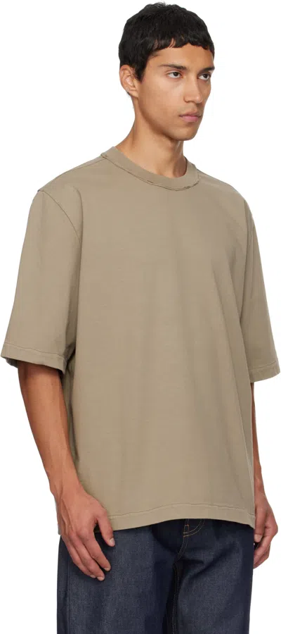 Camiel Fortgens Taupe Big T-shirt In Brown