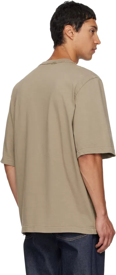 Camiel Fortgens Taupe Big T-shirt In Brown