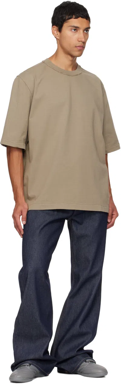 Camiel Fortgens Taupe Big T-shirt In Brown
