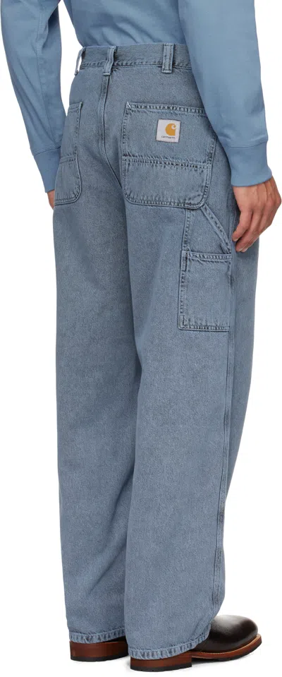 Carhartt Og Single Knee Wide-leg Jeans In Blue