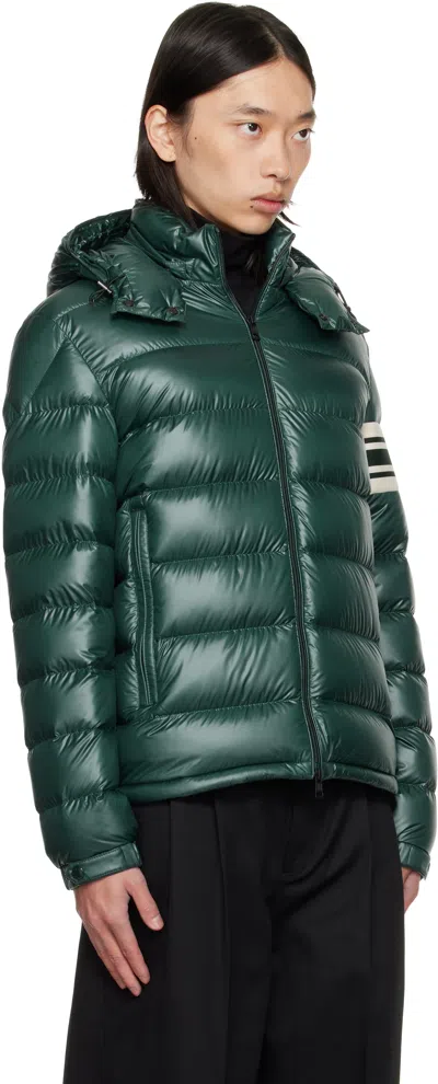 Moncler Green Archivio Landre Down Jacket In Black