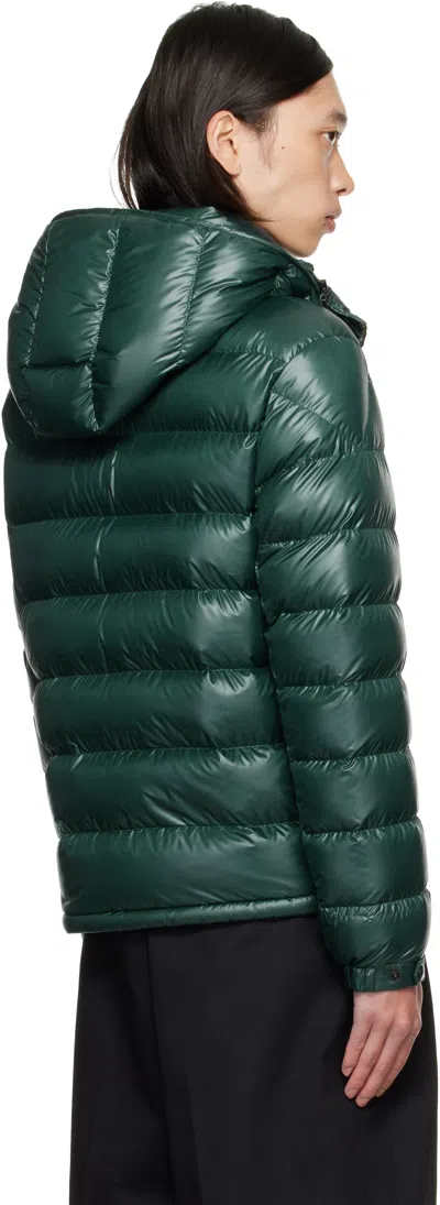 Moncler Green Archivio Landre Down Jacket In Black