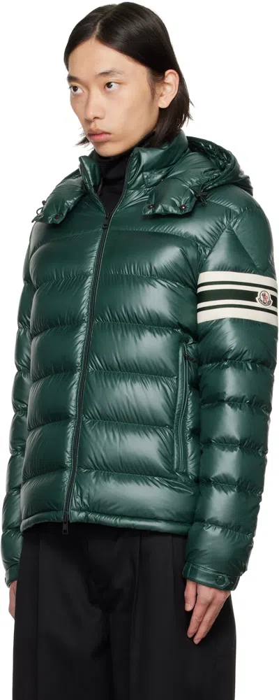 Moncler Green Archivio Landre Down Jacket In Black