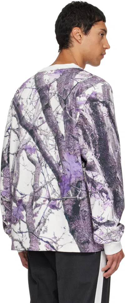 Camiel Fortgens White Big Long Sleeve T-shirt In Blue