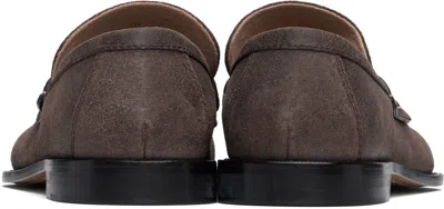 Jw Anderson Brown Paw Loafers In Brown