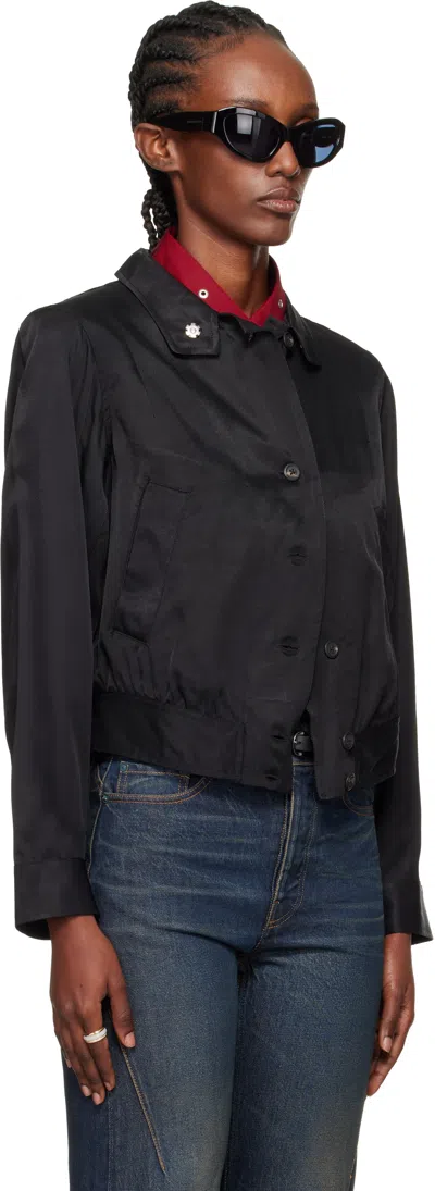 Our Legacy Tuxedo Bomber Jacket In Black