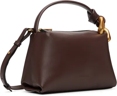 Jw Anderson J.w. Anderson Brown Leather Small Jwa Corner Handbag In Brown