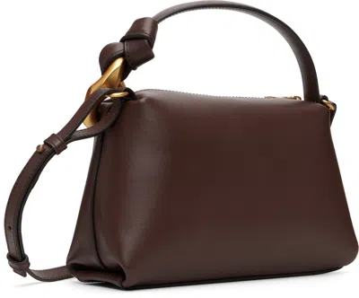 Jw Anderson J.w. Anderson Brown Leather Small Jwa Corner Handbag In Brown