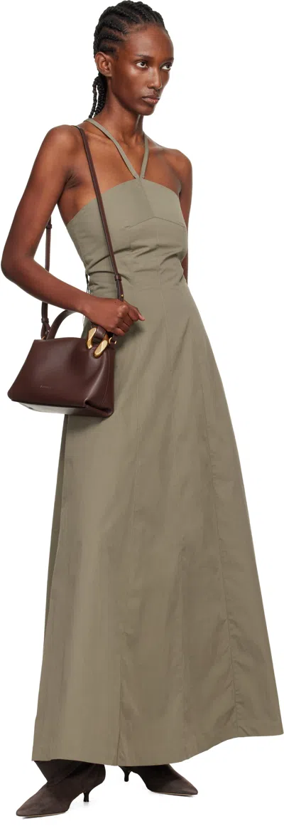 Jw Anderson J.w. Anderson Brown Leather Small Jwa Corner Handbag In Brown