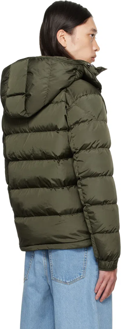 Moncler Khaki Galion Hooded Short Down Jacket