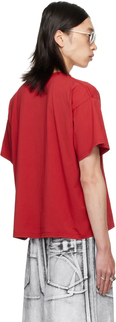 Lu'u Dan Slurp Noodles Box T-shirt In Red