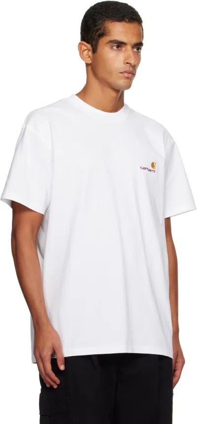Carhartt The American Script White T-shirt In White