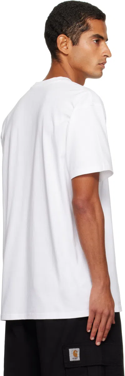 Carhartt The American Script White T-shirt In White