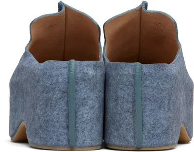 Jw Anderson Blue Platform Clogs In Blue