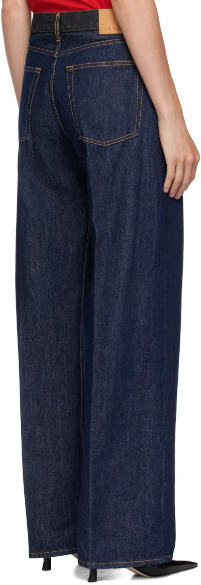 6397 Blue Contrast Wb Jeans In Blue