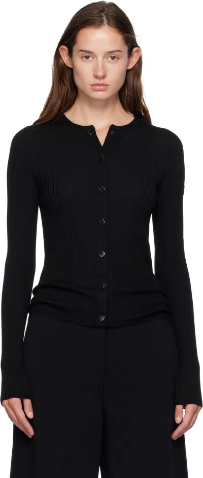 Moncler Genius Moncler X Ee72 Black Wool Cardigan In Black