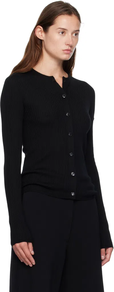 Moncler Genius Moncler X Ee72 Black Wool Cardigan In Black