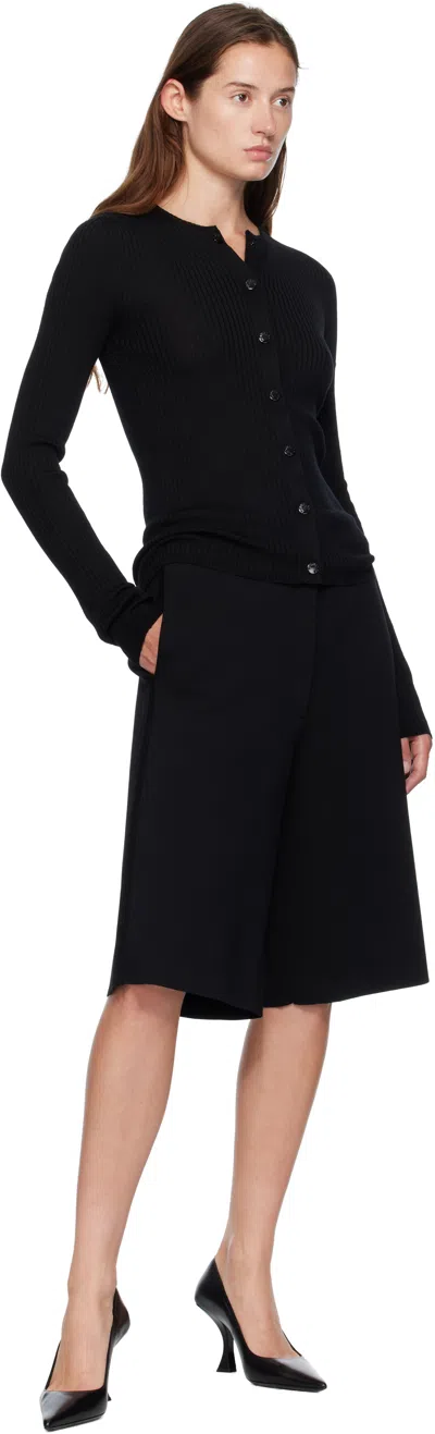 Moncler Genius Moncler X Ee72 Black Wool Cardigan In Black