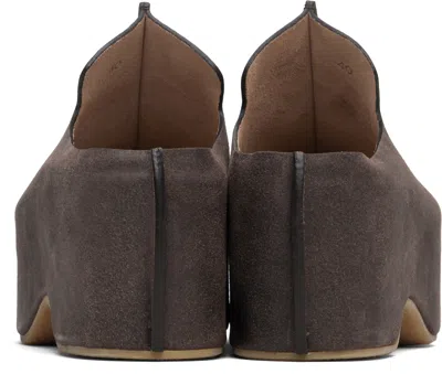 Jw Anderson Brown Platform Clogs In Brown