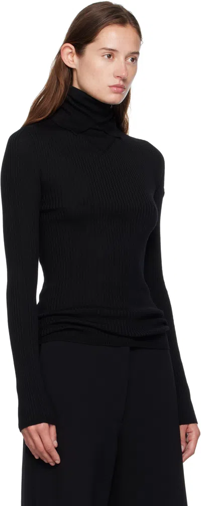 Moncler Genius Moncler X Ee72 Black Wool Turtleneck In Black