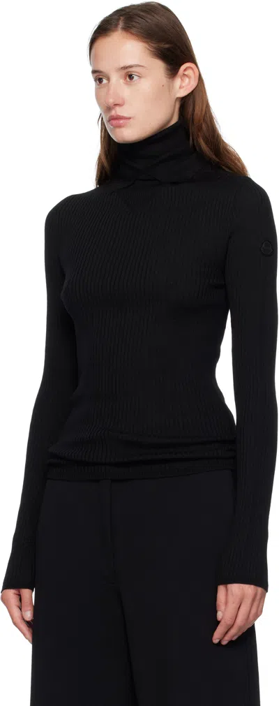 Moncler Genius Moncler X Ee72 Black Wool Turtleneck In Black