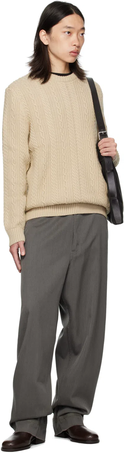 Barbour Beige Lowfen Cable-knit Sweater In Neutral