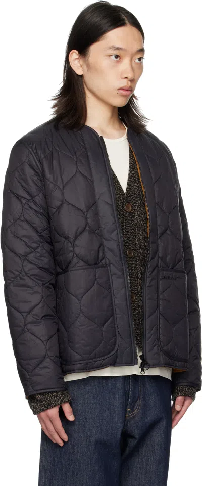 Barbour Re-engineered Utility Liddesdale Quilted Jacket In Black