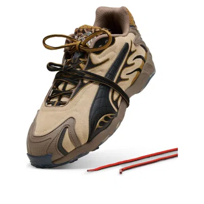 Puma Animal Print Trainers In Brown