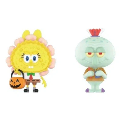 Pop Mart X Spongebob The Monsters Labubu 'jack O Lantern And Squidward X Spookys' In Blue