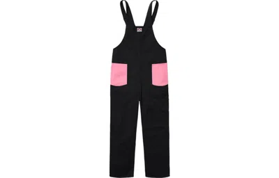 Supreme Fw19 Week 3 X Ben Davis Overalls Crossover Black Pink Contrasting Colors Pants Unisex