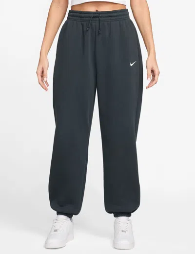 Nike Sportswear Phoenix Fleece High-waisted Oversized Sweatpants In Blue