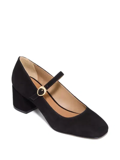 Bernardo Buckle-strap Block-heel Pumps In Black