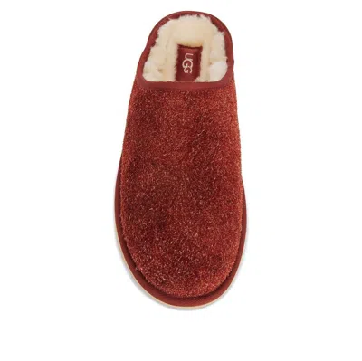 Ugg Classic Slip-on Shaggy Suede Slipper 'red Jasper'