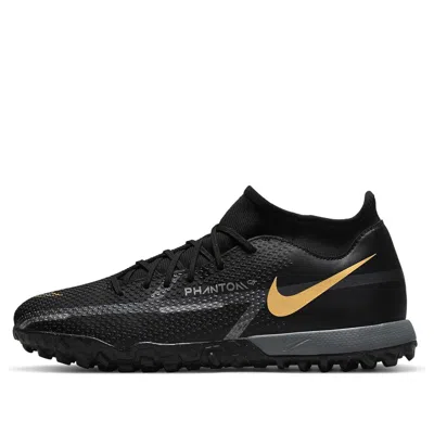 Nike Phantom Gt2 Academy Df Tf 'black Metallic Dark Grey' In Multi