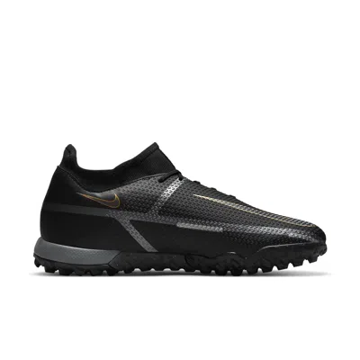 Nike Phantom Gt2 Academy Df Tf 'black Metallic Dark Grey' In Multi