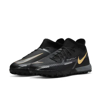Nike Phantom Gt2 Academy Df Tf 'black Metallic Dark Grey' In Multi