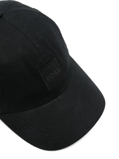 Hugo Boss Logo-patch Cap In Black