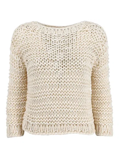 Pre-owned Fabiana Filippi Knitted Jumper In Neutral