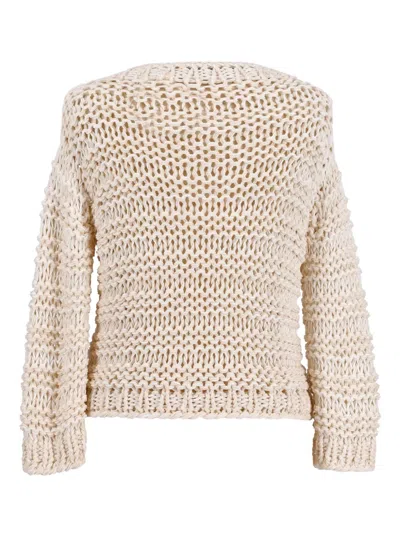 Pre-owned Fabiana Filippi Knitted Jumper In Neutral
